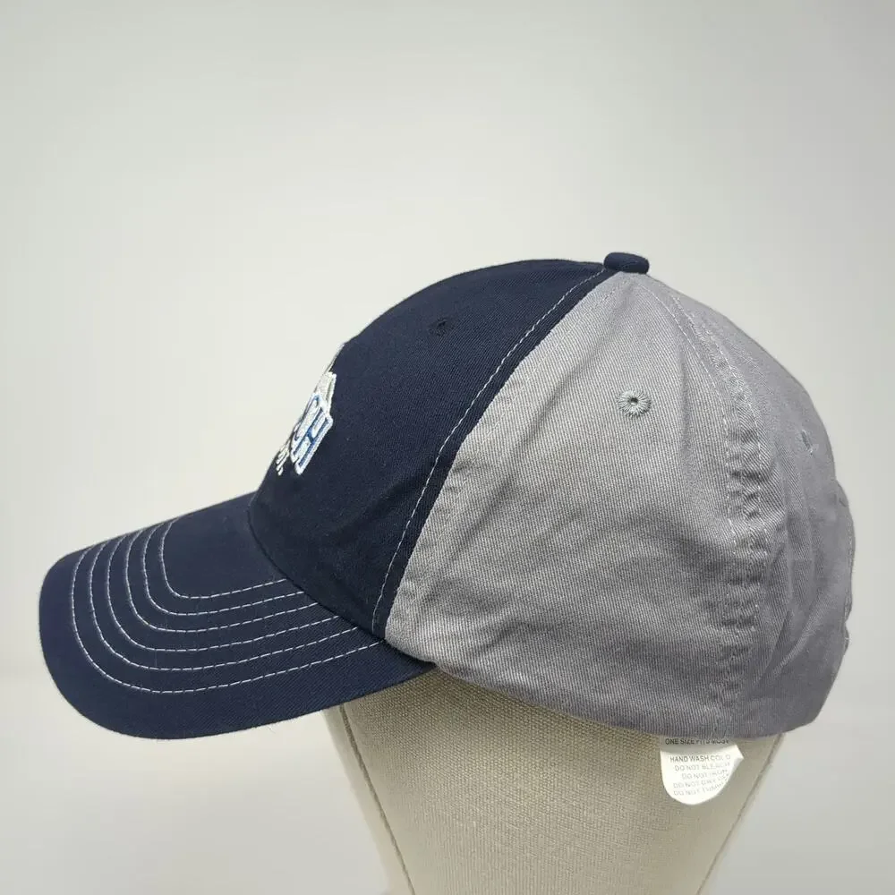 Busch Light Snapback Blue Gray Hat One Size Embroidered Logo Contrast Stitching